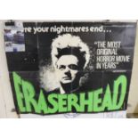 A 'vintage' printed movie poster 'Eraserhead' 40'' x 30'' BL