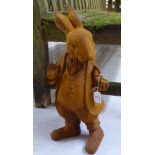 A cast iron model of a Beatrix Potter figure 'Mr Rabbit' 18''h BSR