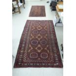 A Persian rug 47'' x 82'';