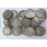 Uncollated pre-1947 British silver coins: to include Victorian half-crowns 11