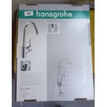 A Hansgrohe Talis S2 Variarc (unused) stainless steel kitchen sink mixer tap,