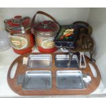 A mixed lot: to include a pair of retailer's H Upmann glass cigar storage jars 6.