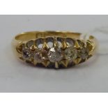 An 18ct gold claw set,