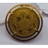 An Austrian 1 ducat, 1915 gold coin,