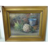 Late Victorian School - a study of a pineapple,