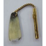 A 9ct gold cigar piercer,