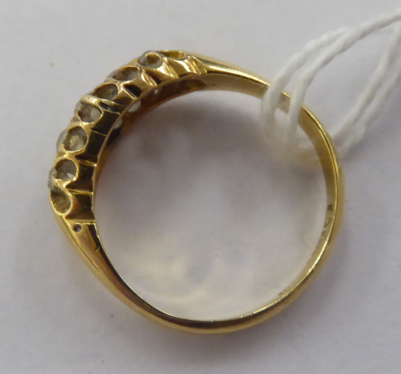 An 18ct gold claw set, - Image 2 of 2