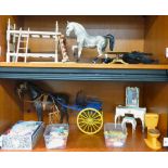 Sindy and Barbie related accessories: to include a dressing table and stool 6''h 8''w SR