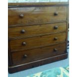 A late Victorian mahogany dressing chest,