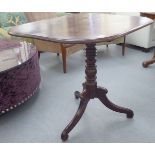 A Georgian style mahogany pedestal table,