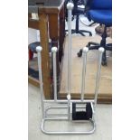 A tubular metal combination boot stand and scraper 33''h CA