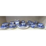 19thC English porcelain teaware,