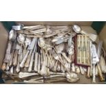 Variously patterned EPNS and stainless steel cutlery and flatware LSB