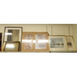 Framed pictures and prints: to include three prints by William Russell Flint 12'' x 16'' SR