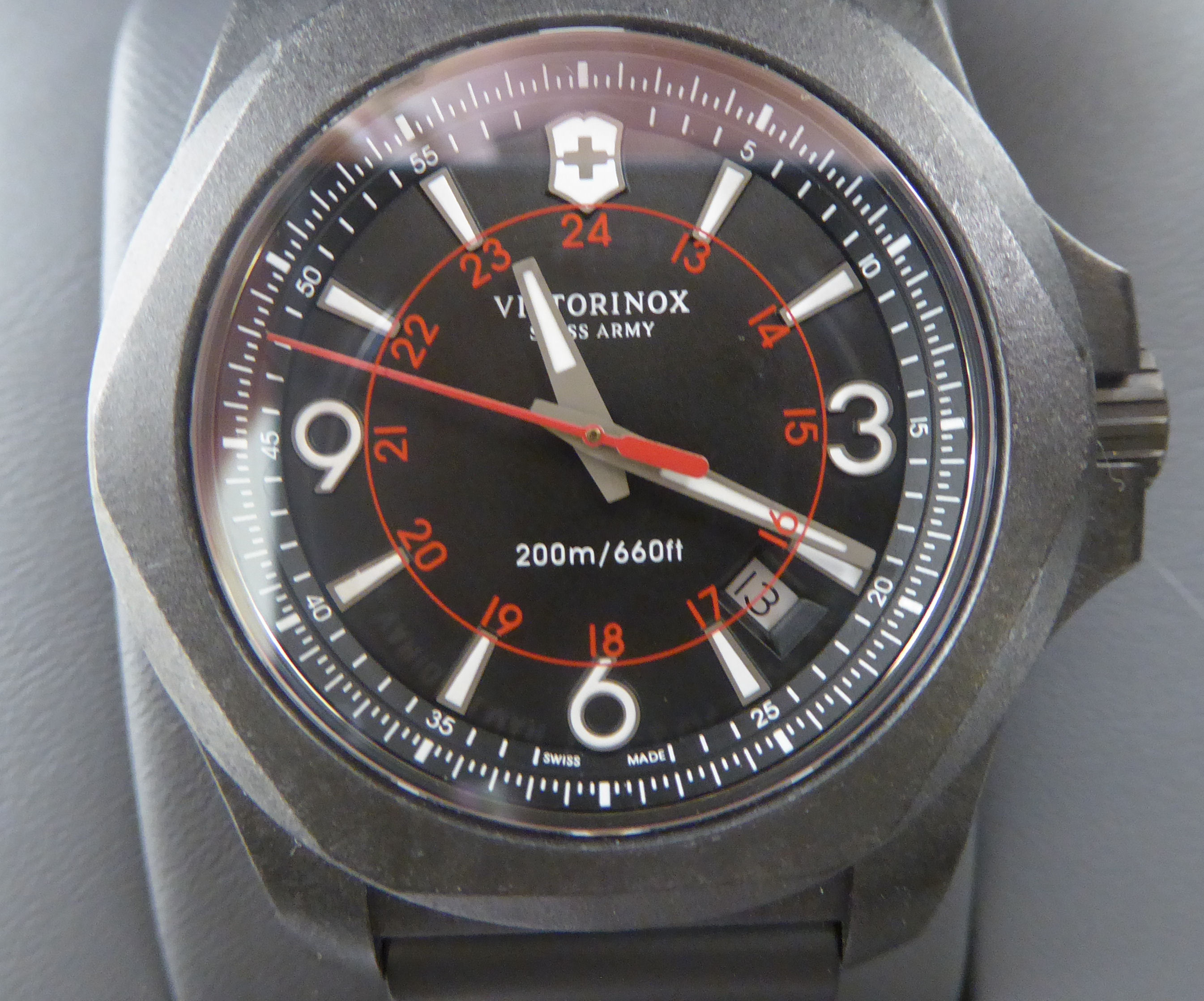 A Victroinox carbon cased Pilot wristwatch,