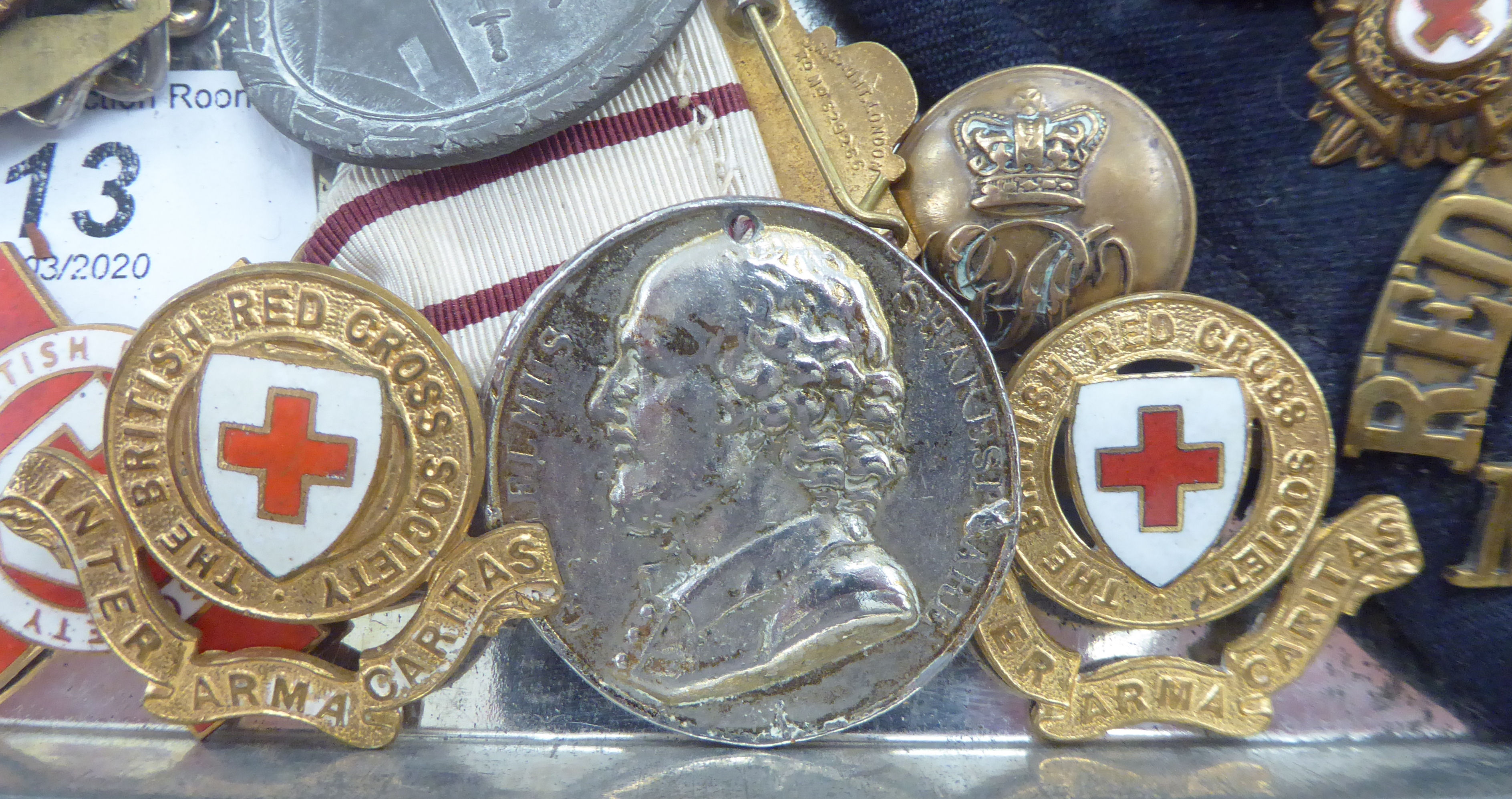 Uncollated German and other military insignia: to include a British Red Cross enamelled badge - Image 3 of 5