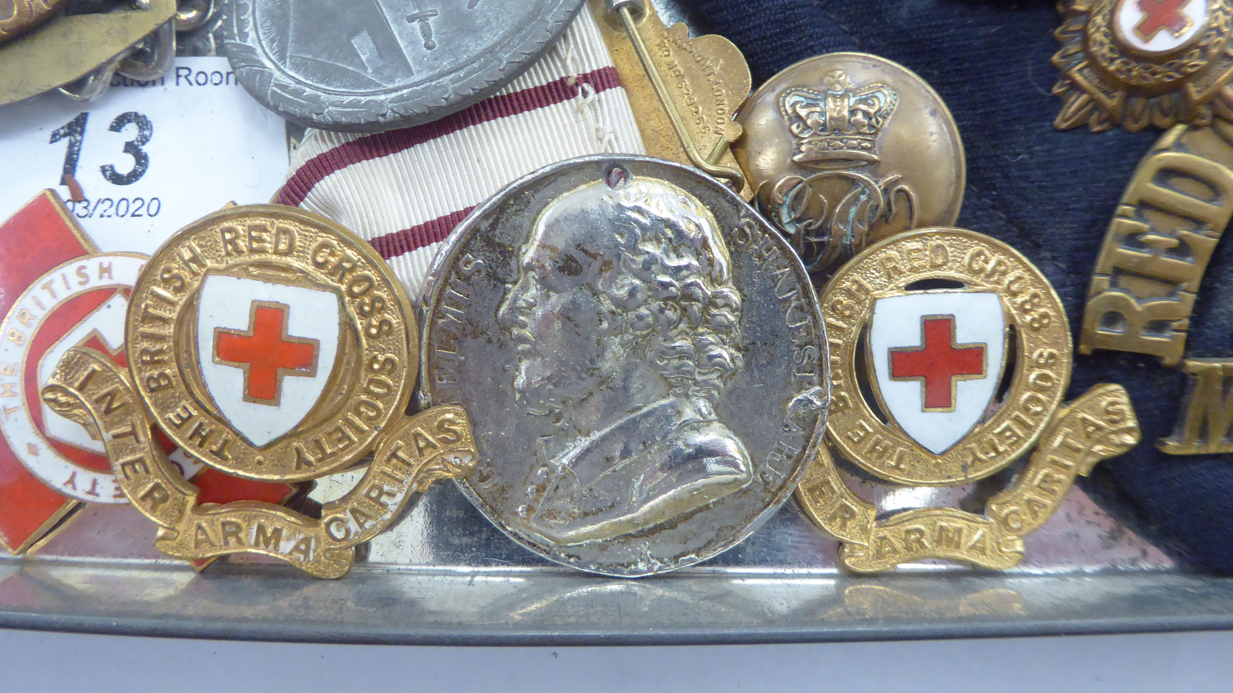 Uncollated German and other military insignia: to include a British Red Cross enamelled badge - Image 2 of 5