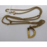 A 9ct gold open wire link neckchain,