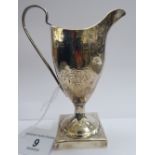 A George III silver helmet shaped cream jug London 1786 11