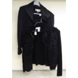 Ladies fashion knitwear: to include a Ralph Lauren brown patchwork example size M;
