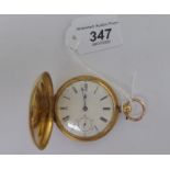 An 18ct gold cased full-hunter pocket watch, the movement inscribed 'John James of Liverpool',