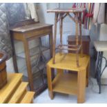 20thC furniture: to include an Edwardian mahogany display cabinet,