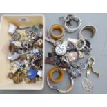 Items of personal ornament: to include mainly faux diamond dress jewellery OS10