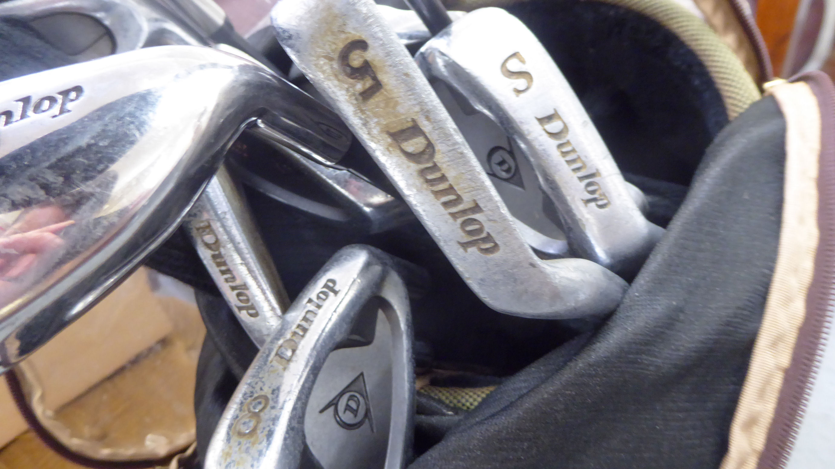 A Cobra golf bag; gentlemens right-handed Dunlop golf clubs; a Dunlop golf trolley; - Image 4 of 4
