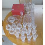 Glassware: to include pedestal, sherries, tumblers,