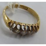 An 18ct gold claw set,