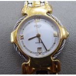 A lady's Fred Force 10 stainless steel and gold plated quartz bracelet watch 11