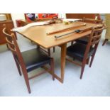 A 'vintage' teak dining table,