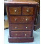 A late 19th/early 20thC mahogany collectors chest,