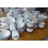 Bone china and stoneware tableware: to include Denby,