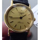 A lady's Longines Ressence 9ct gold cased quartz wristwatch,