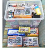 Uncollated Corgi and Cararama diecast model vehicles: to include Land Rovers and sports cars