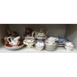 Ceramics: to include a mid 19thC Staffordshire china tea set,