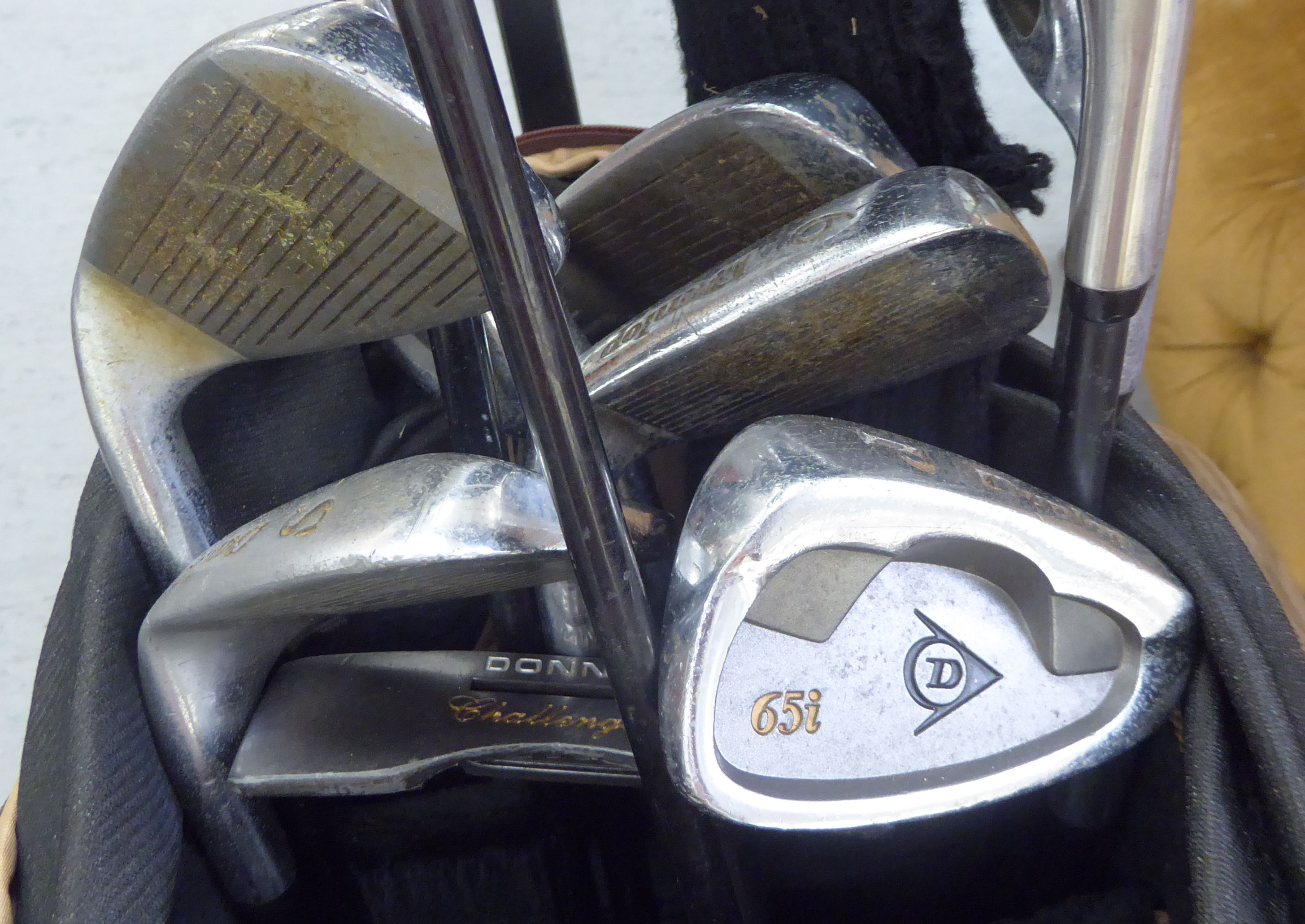 A Cobra golf bag; gentlemens right-handed Dunlop golf clubs; a Dunlop golf trolley; - Image 2 of 4