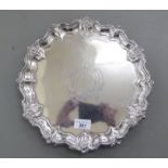 A late Victorian silver salver Walker & Hall, Sheffield 1897 12.