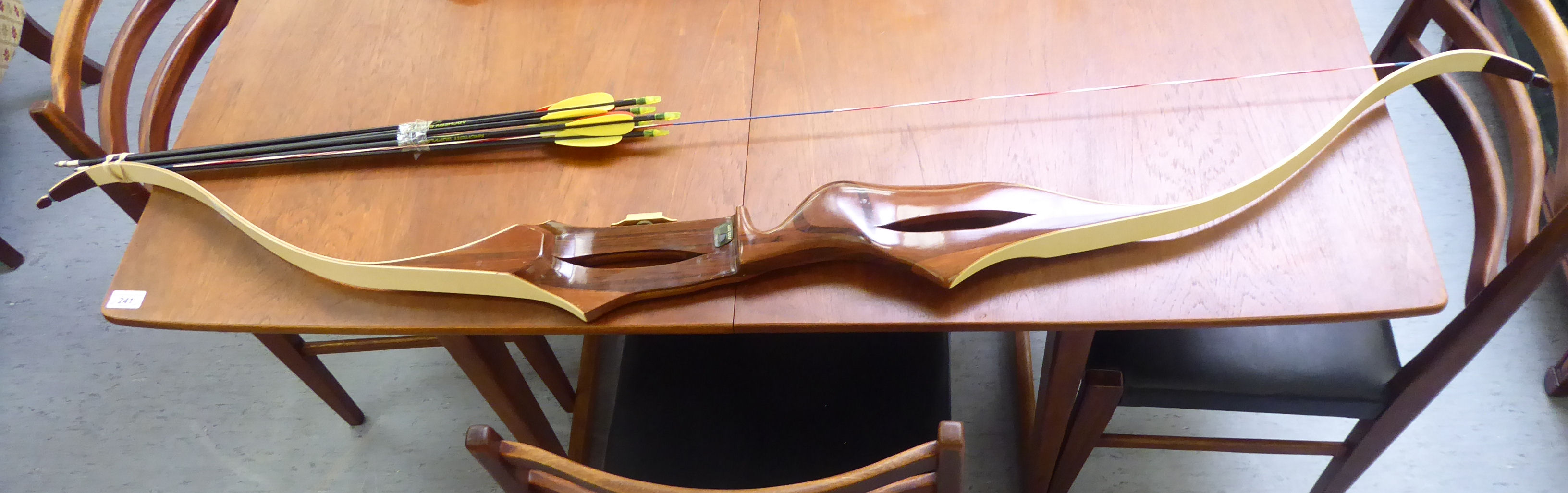 A Royal Stuart of Scotland walnut and resin archers bow, model no. - Image 3 of 3