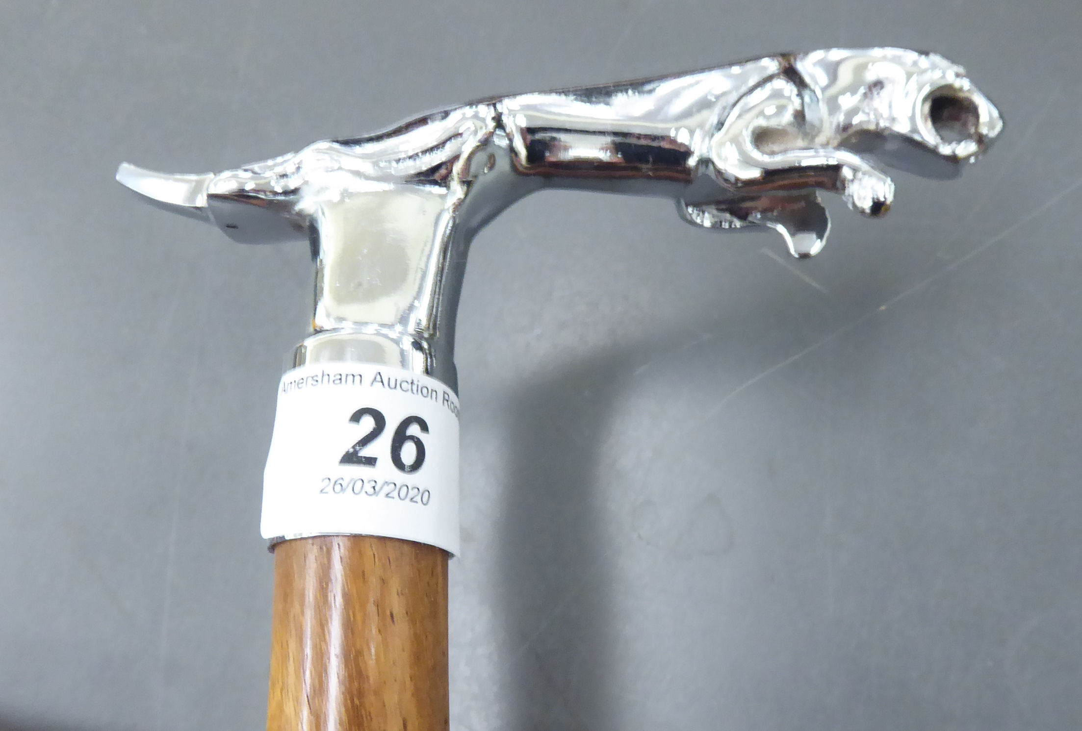 A hardwood walking stick, - Image 2 of 2