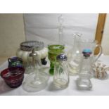 Decorative glassware: to include a pearl lustre,