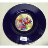 A Royal Worcester porcelain plate,