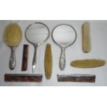 Silver backed dressing table accessories mixed marks