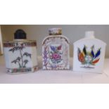 A Great War period Chelson China ivory glazed, shouldered caddy,