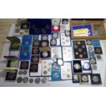 A small 20thC coin collection: to include a Princess of Wales and Prince Charles commemorative