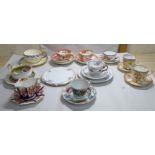 19th and 20thC china cabinet cups, saucers and trios: to include Spode Copeland,