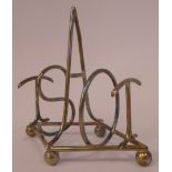 A silver wire framed four division toastrack,
