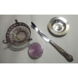 Silver collectables: to include a miniature Armada design dish London 1972 3.