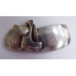 A Gilles Jonemann silver coloured metal brooch stamped 27